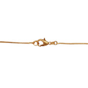 Gold Plated American Diamond Butterfly Pendant Necklace with Dangling Charms