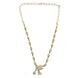 Designer Bird Pendant Mehendi Plated Necklace Set with Earrings
