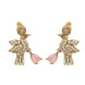 Designer Bird Pendant Mehendi Plated Necklace Set with Earrings