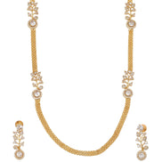 Leaflet Gold Plated Necklace Set