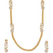 Leaflet Gold Plated Necklace Set