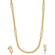 Radiant Crystal Gold Plated Necklace Set