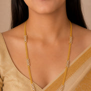 Radiant Crystal Gold Plated Necklace Set