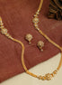Radiant Floral Gold Plated Necklace Set