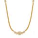 Radiant Floral Gold Plated Necklace Set