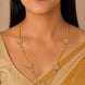 Radiant Floral Gold Plated Necklace Set