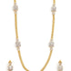 Leaflet Bridged Gold Silver Necklace Set