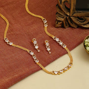 Elegant Gold Plated Necklace Set
