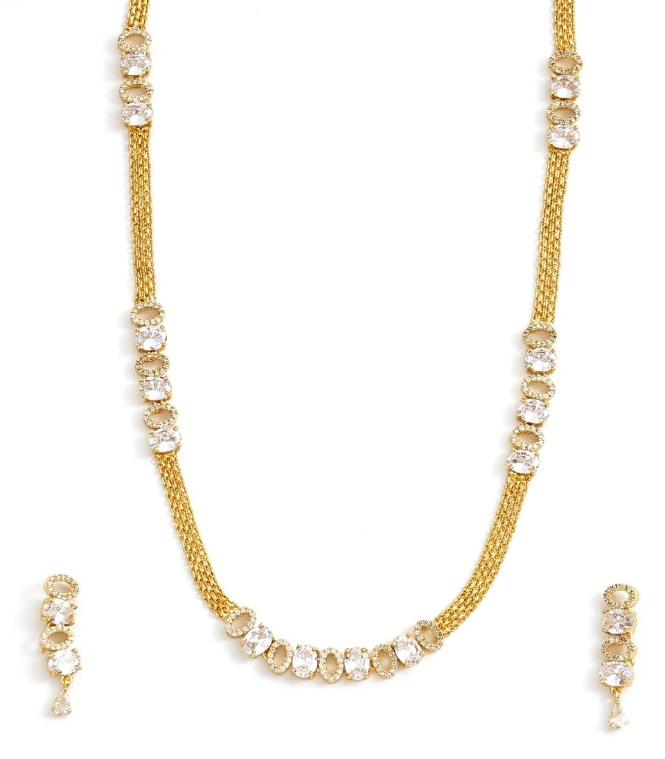 Elegant Gold Plated Necklace Set
