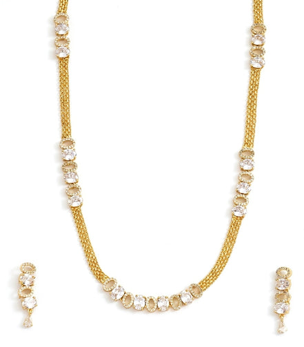 Elegant Gold Plated Necklace Set