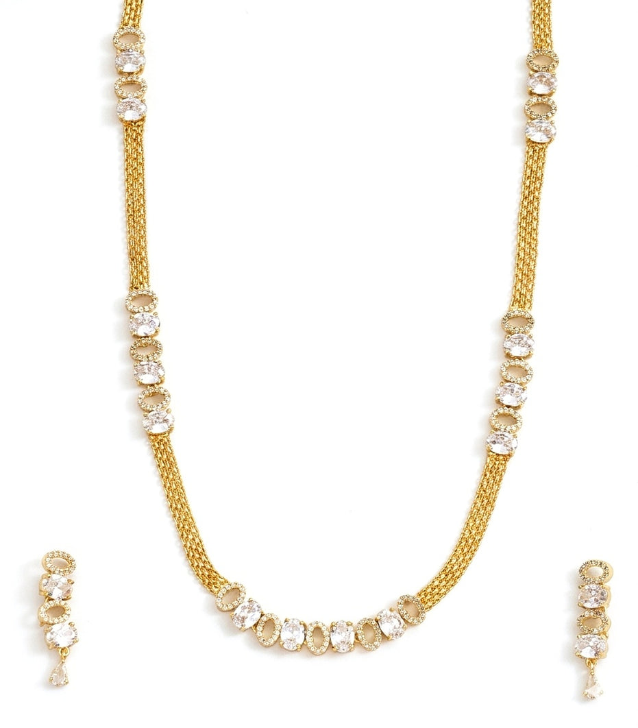 Elegant Gold Plated Necklace Set