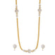 Radiant Floral Gold Silver Plated Necklace Set