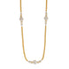 Radiant Floral Gold Silver Plated Necklace Set