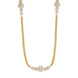 Radiant Floral Gold Silver Plated Necklace Set