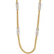 Radiant Crystal Gold Silver Plated Necklace Set