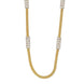 Radiant Crystal Gold Silver Plated Necklace Set