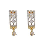 Radiant Crystal Gold Silver Plated Necklace Set