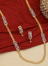 Radiant Crystal Gold Silver Plated Necklace Set