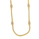 Leaflet Bridged Gold Plated Necklace Set