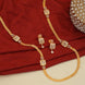 Leaflet Bridged Gold Plated Necklace Set