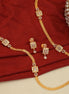 Leaflet Bridged Gold Plated Necklace Set