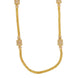 Leaflet Bridged Gold Plated Necklace Set