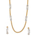 Leaflet Gold Silver Plated Necklace Set