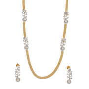 Leaflet Gold Silver Plated Necklace Set