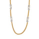 Leaflet Gold Silver Plated Necklace Set