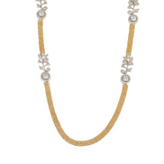 Leaflet Gold Silver Plated Necklace Set