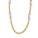 Leaflet Gold Silver Plated Necklace Set