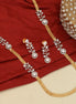 Leaflet Gold Silver Plated Necklace Set