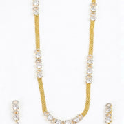Elegant Gold Silver Plated Necklace Set