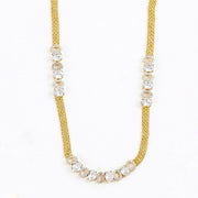 Elegant Gold Silver Plated Necklace Set