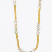 Elegant Gold Silver Plated Necklace Set