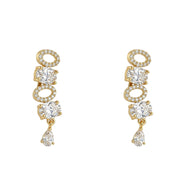 Elegant Gold Silver Plated Necklace Set