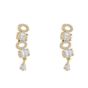 Elegant Gold Silver Plated Necklace Set
