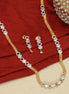 Elegant Gold Silver Plated Necklace Set