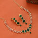 Elegant Stoned Gold Plated Necklace Set