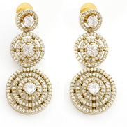 Luxurious Circular Mehendi Plated Necklace Set with Earrings