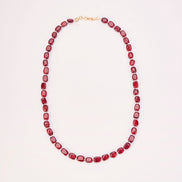 Vintage Inspired Gold Plated Beaded Necklace