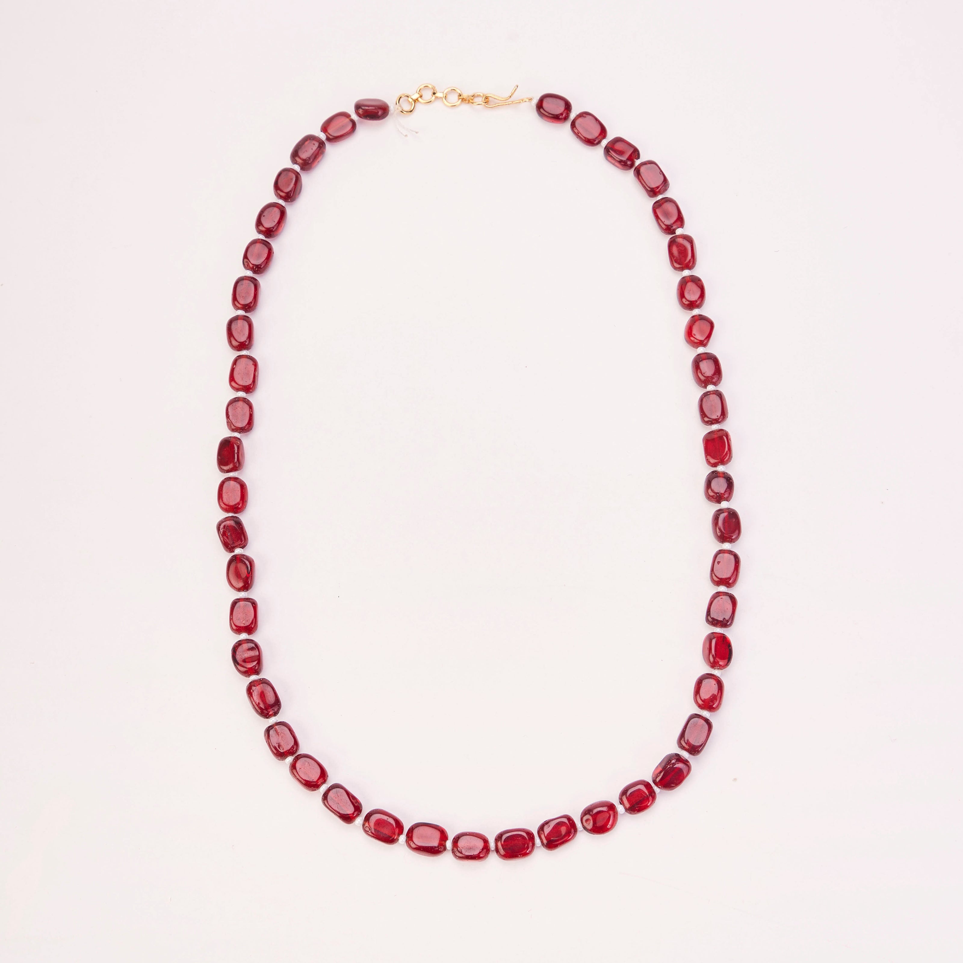 Vintage Inspired Gold Plated Beaded Necklace