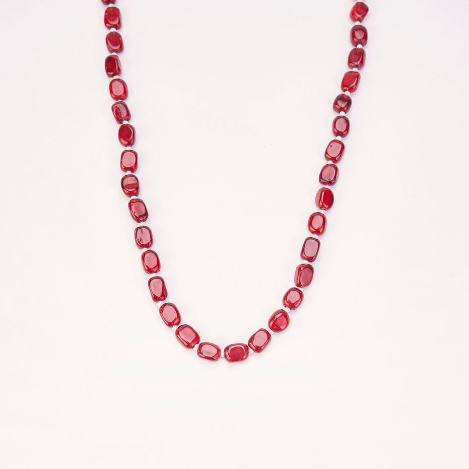 Vintage Inspired Gold Plated Beaded Necklace