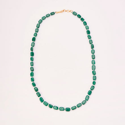 Vintage Inspired Gold Plated Beaded Necklace