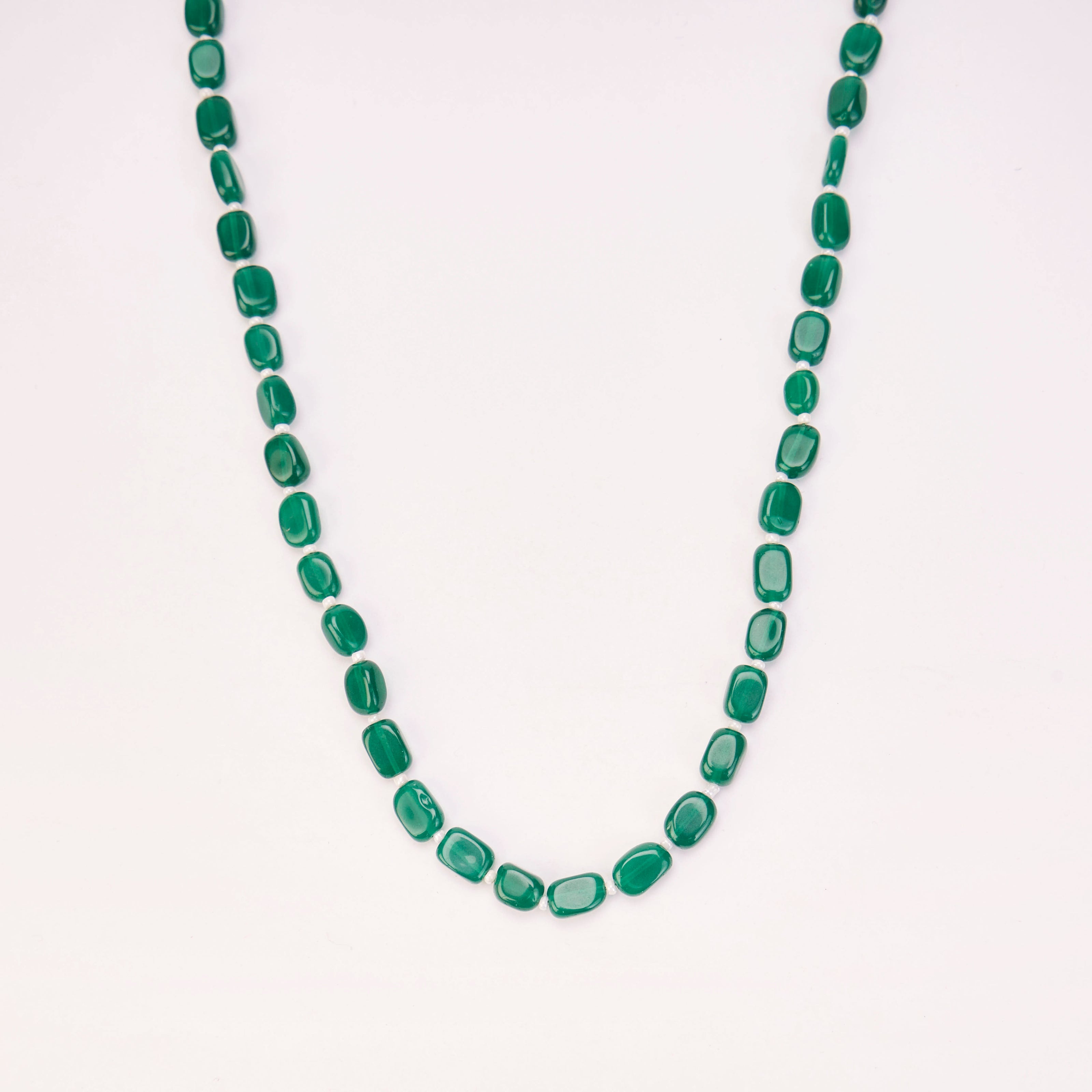Vintage Inspired Gold Plated Beaded Necklace