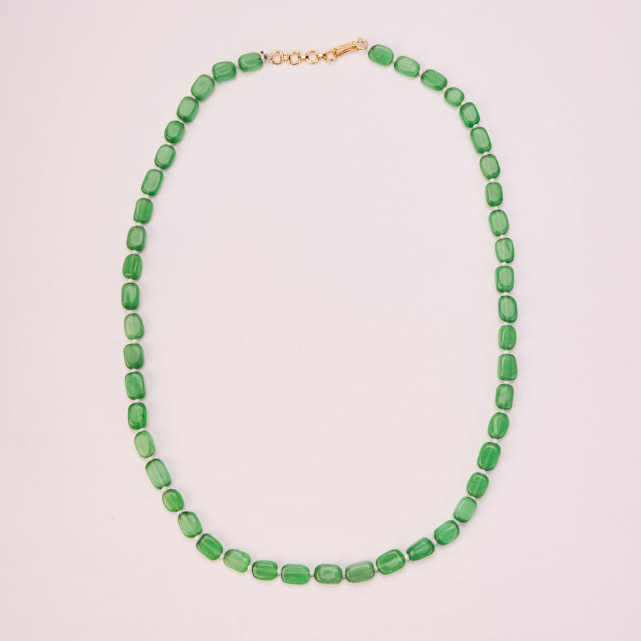 Vintage Inspired Gold Plated Beaded Necklace