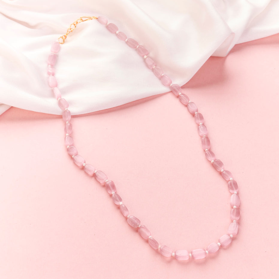 Vintage Inspired Gold Plated Beaded Necklace