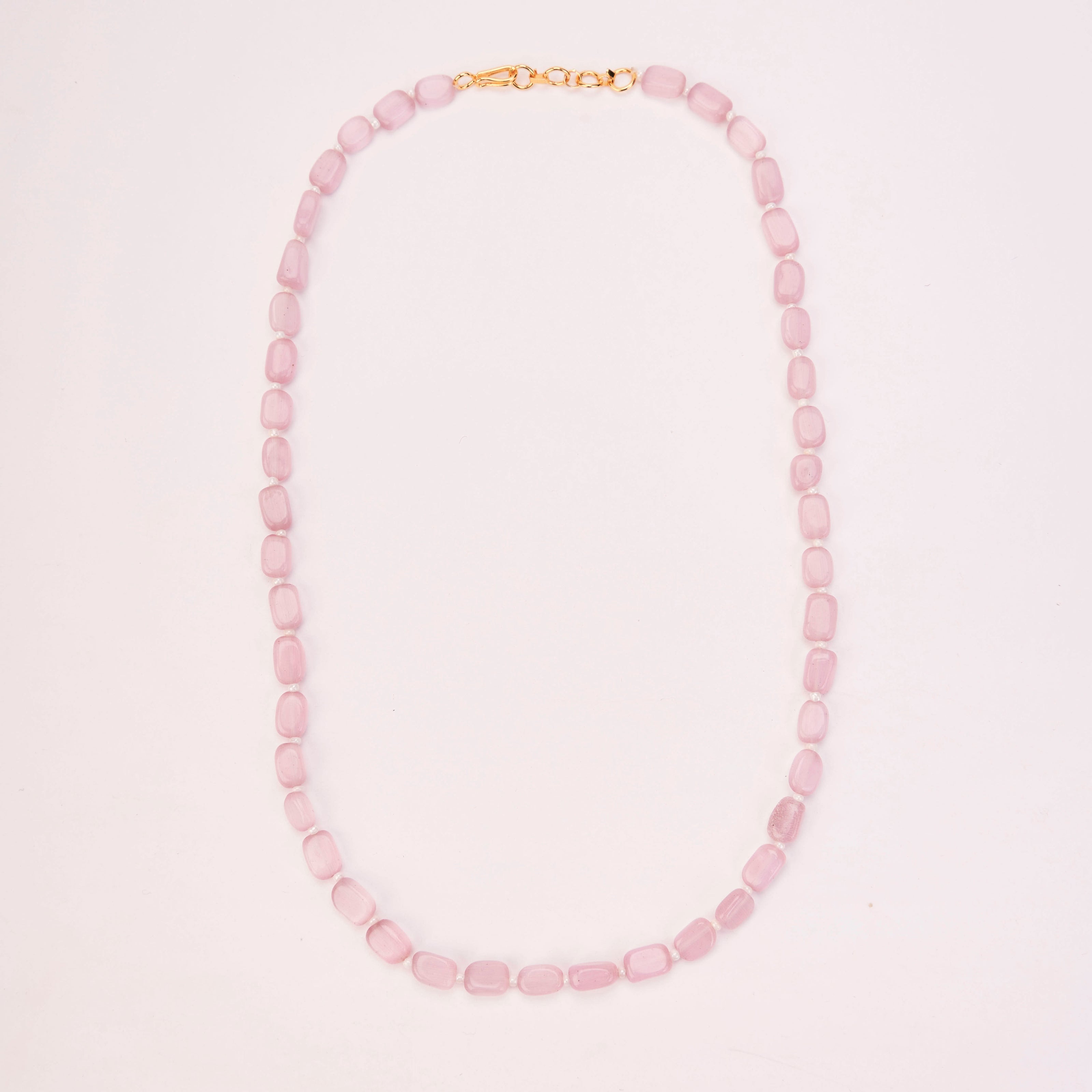 Vintage Inspired Gold Plated Beaded Necklace