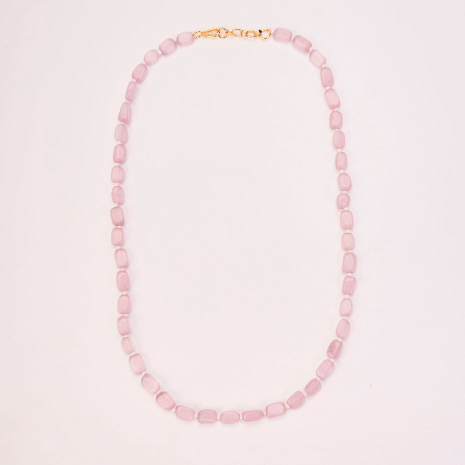 Vintage Inspired Gold Plated Beaded Necklace