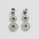 Halo Designed Rhodium Plated Necklace Set with Earrings